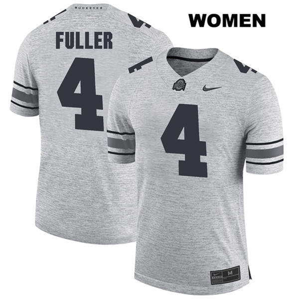 Ohio State Buckeyes Women's Jordan Fuller #4 Gray Authentic Nike College NCAA Stitched Football Jersey NP19B56XM